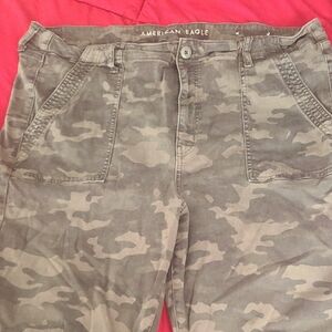 American Eagle Olive Stretch Pants